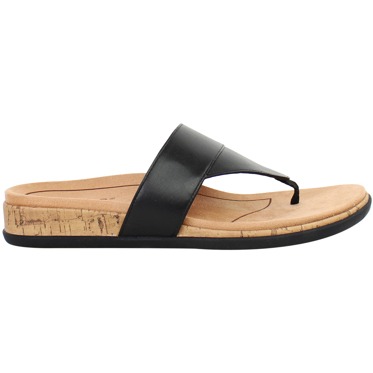 Vionic Jillian Womens Black Flip-Flops