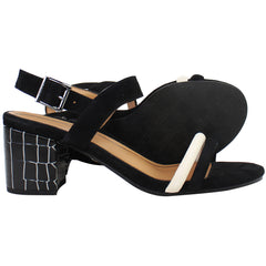 Vionic Paula Womens Black Heeled Sandals