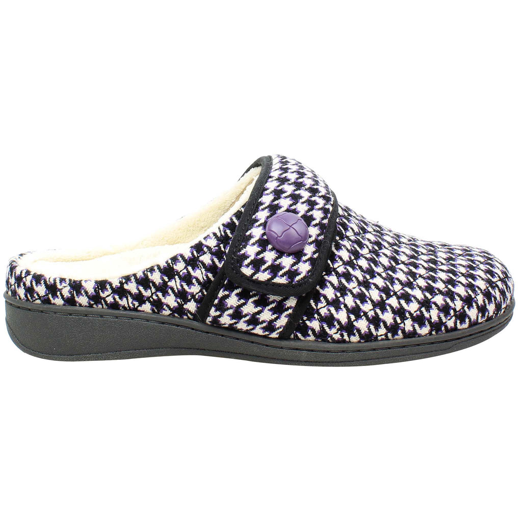 Vionic Carlin Womens Black/White Slippers