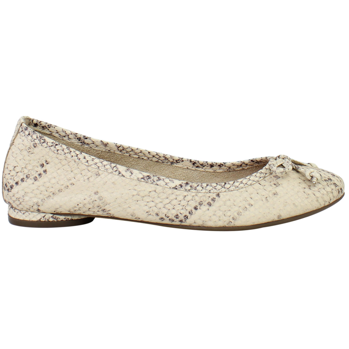 Vionic Embossed Snake Womens Cream Shoes