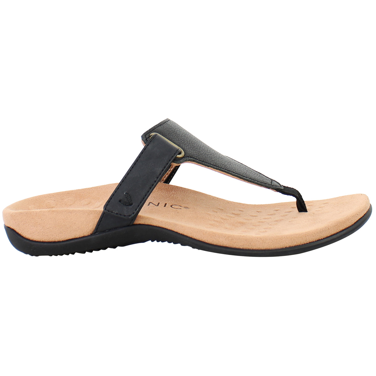 Vionic Rest Wanda Womens Black Flip-Flops