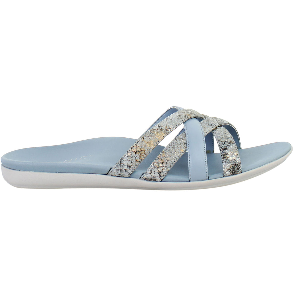 Vionic Dava Womens Blue Sliders