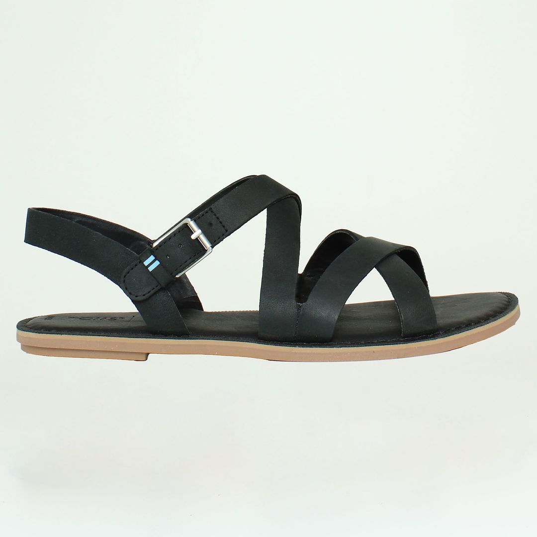 Toms Sicily Black Womens Sandals NO BOX