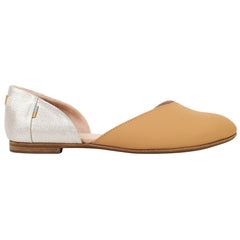 Toms Julie D'Orsay Flat Womens Brown Shoes