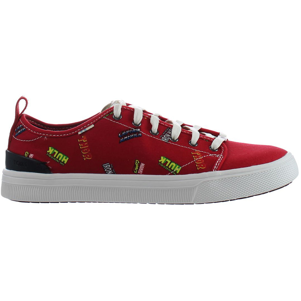 Toms x Marvel Trvl Lite Low Womens Red Plimsolls