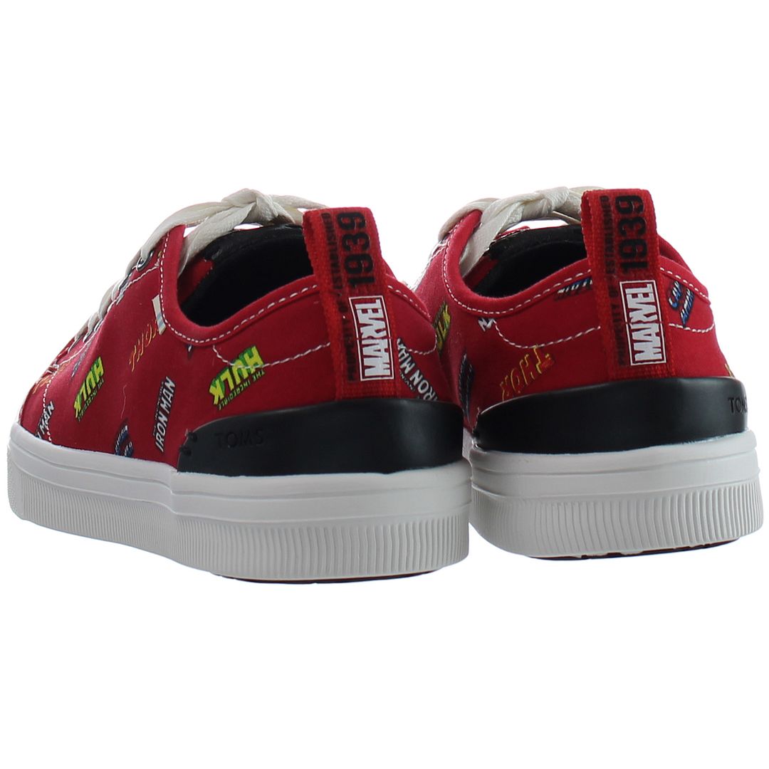 Toms x Marvel Trvl Lite Low Womens Red Plimsolls