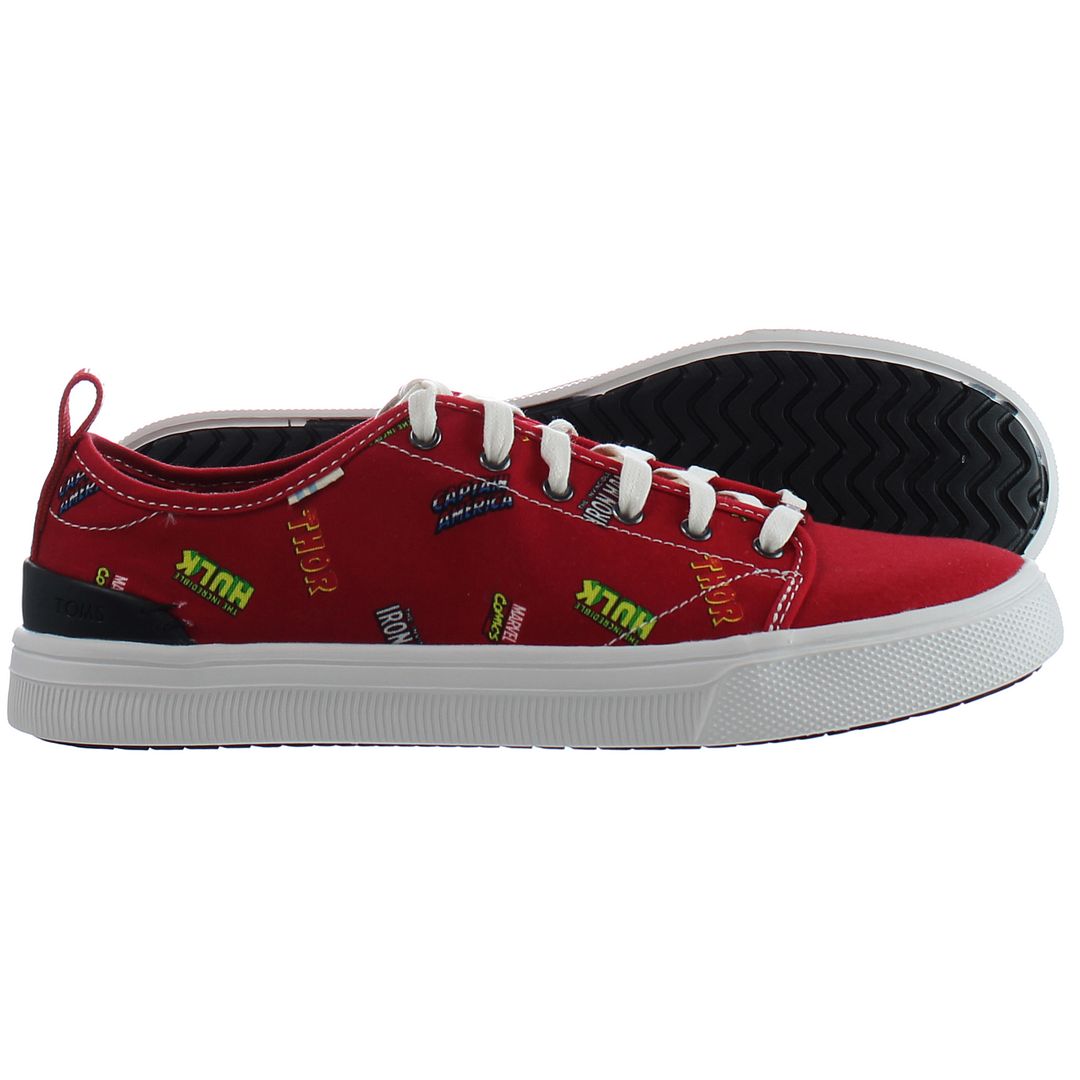 Toms x Marvel Trvl Lite Low Womens Red Plimsolls