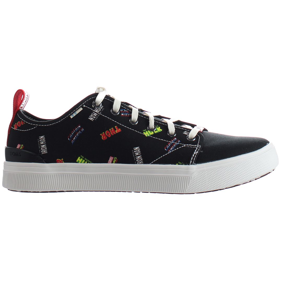 Toms x Marvel Trvl Lite Low Mens Black Trainers