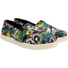 Toms Classic Marvel Print Kids Multicoloured Plimsolls