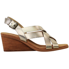 Toms Gracie Womens Gold Wedges