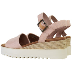 Toms Diana Womens Pink Wedge Sandals