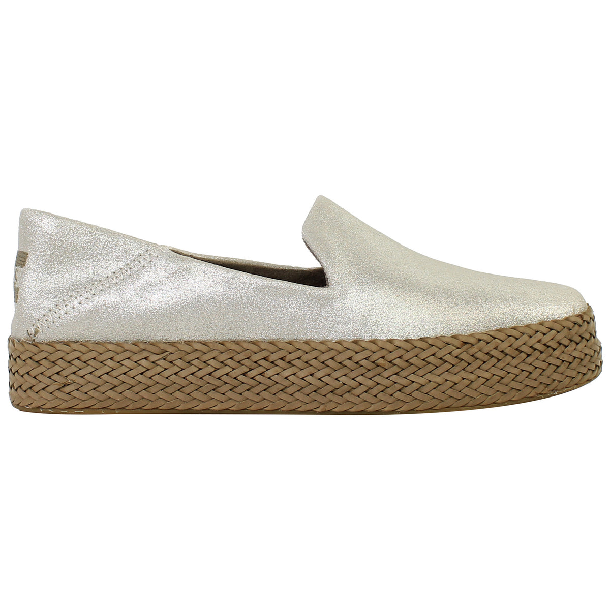 Toms Carolina Womens Silver Espadrilles