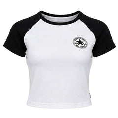 Converse x Chuck Taylor Raglan Womens White T-Shirt