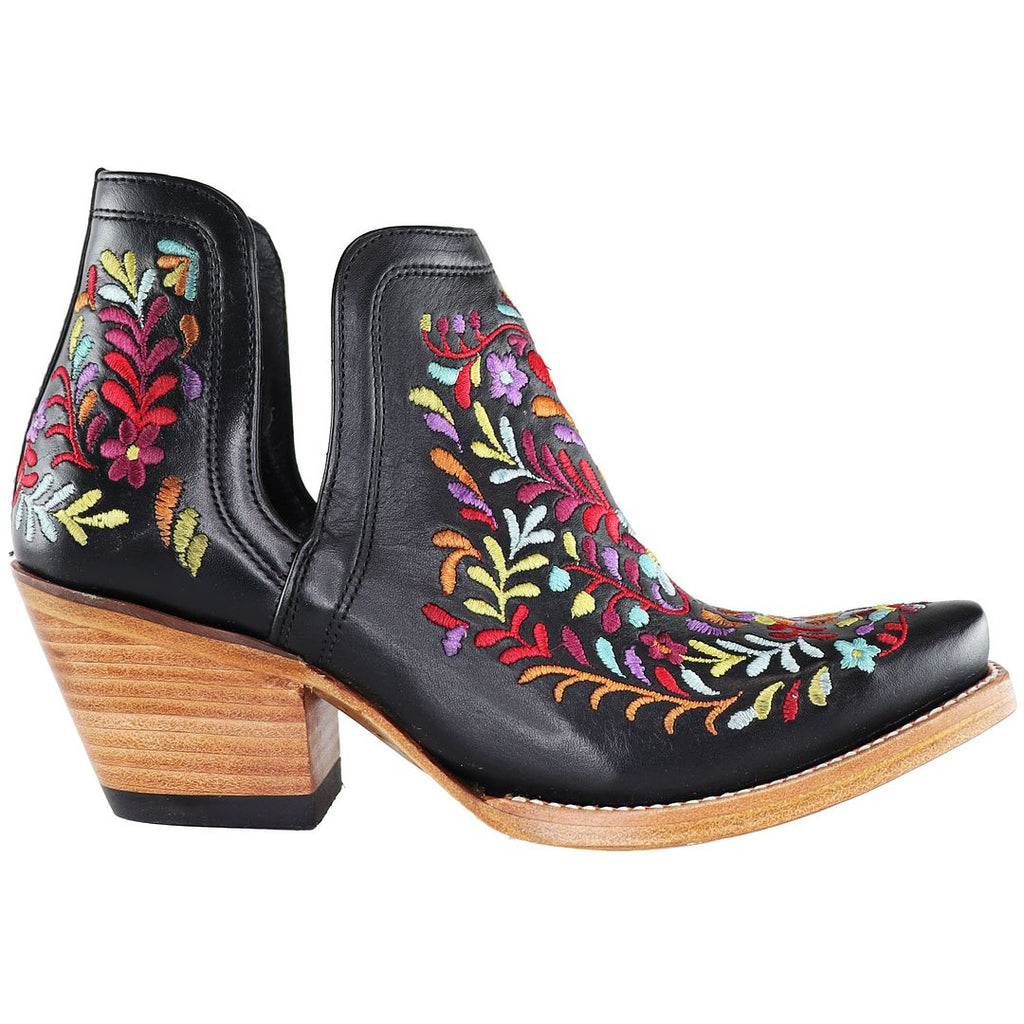 Ariat Dixon Floral Wester Womens Black Boots