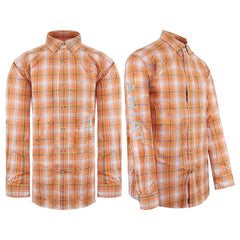 Ariat Wycliffe Mens Orange Shirt