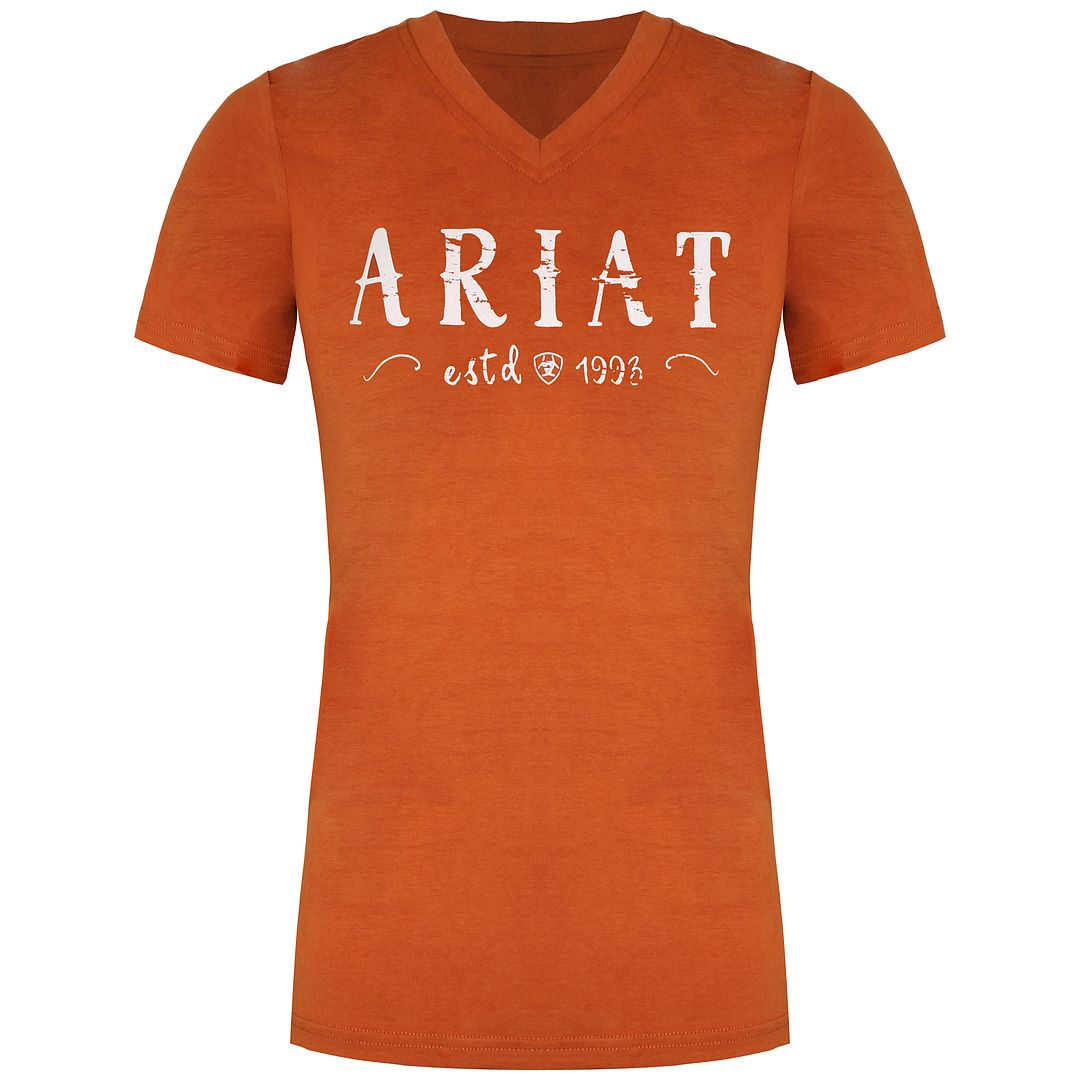 Ariat Logo Womens Orange T-Shirt