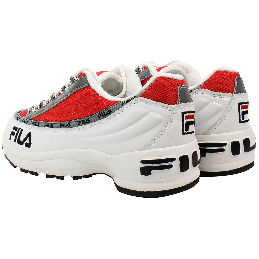 Fila DSTR97 Mens White/Red Trainers