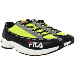 Fila DSTR97 Mens Black/Lime Trainers