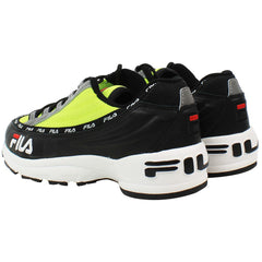 Fila DSTR97 Mens Black/Lime Trainers