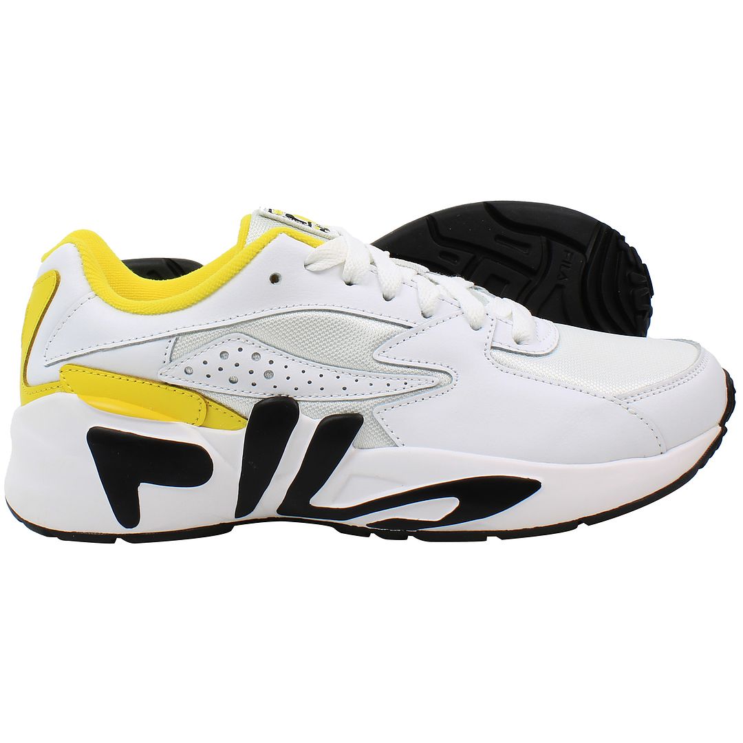 Fila Mindblower Mens White/Yellow Trainers