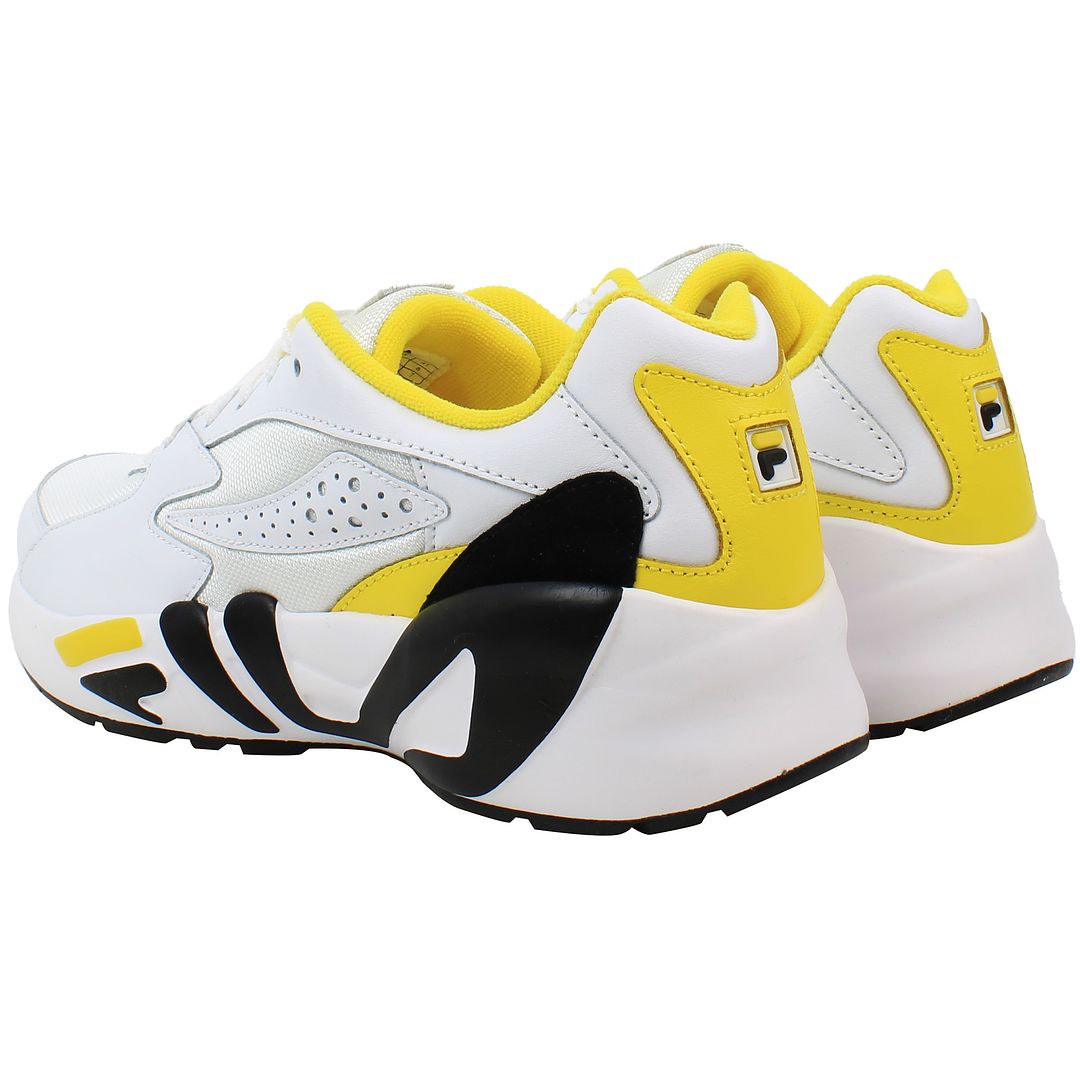 Fila Mindblower Mens White/Yellow Trainers