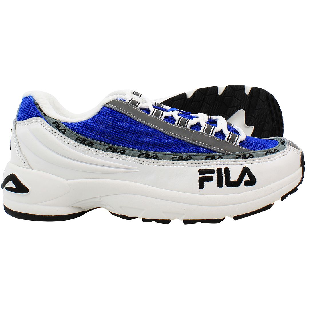 Fila DSTR97 Womens White/Blue Trainers