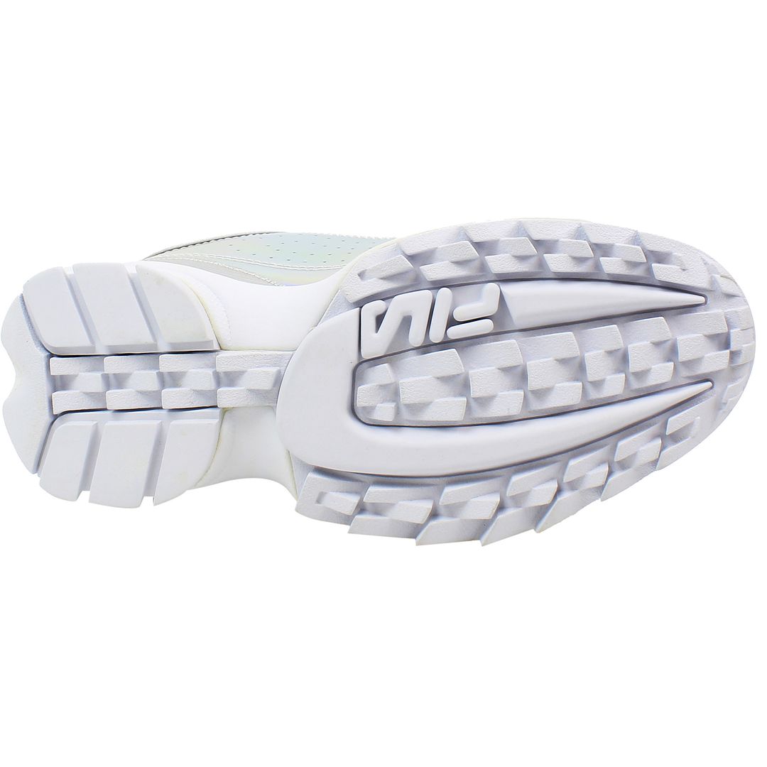 Fila Disruptor M Low Womens Silver Trainers