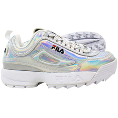 Fila Disruptor M Low Womens Silver Trainers