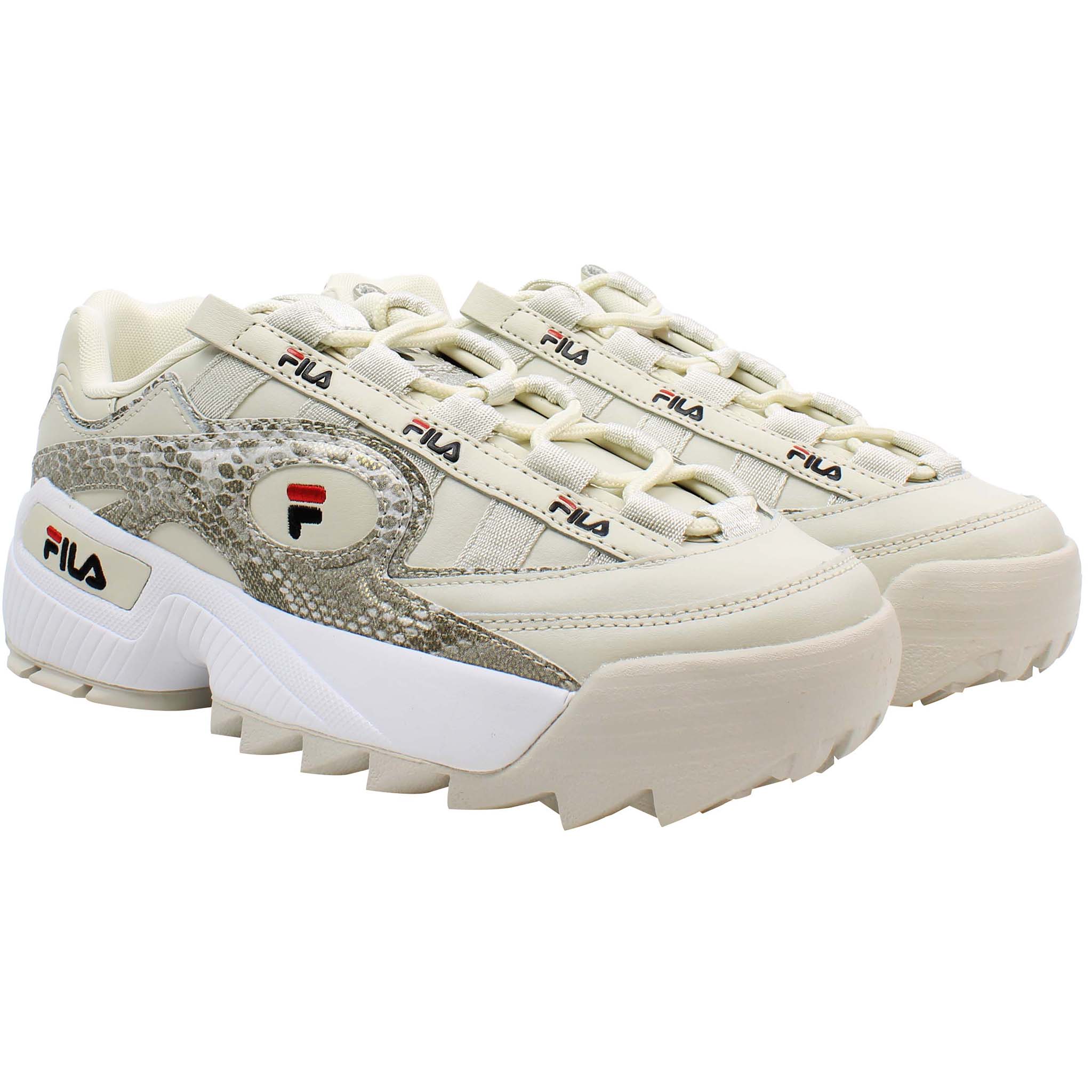 Fila D-Formation A Womens Beige Trainers