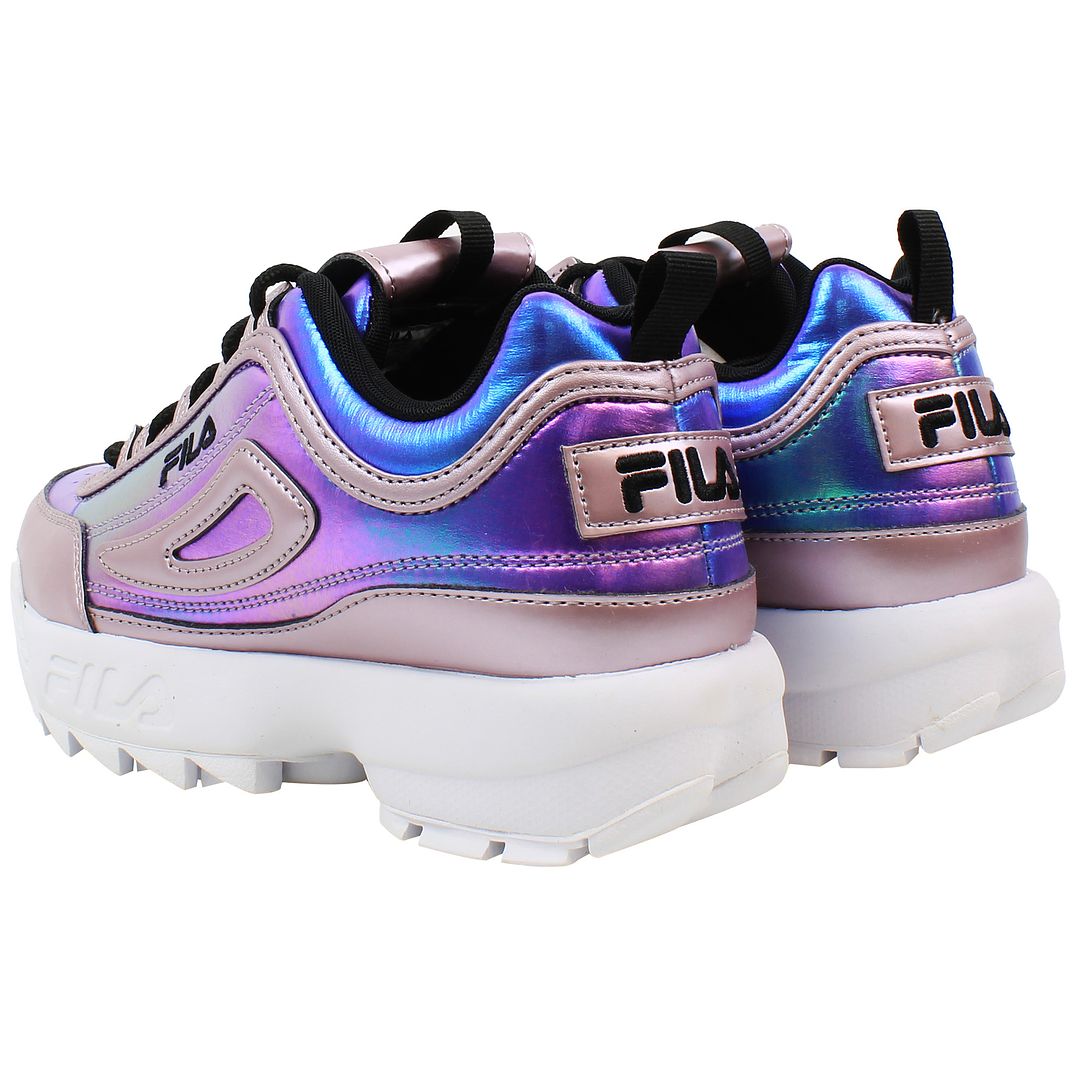 Multi coloured fila trainers best sale