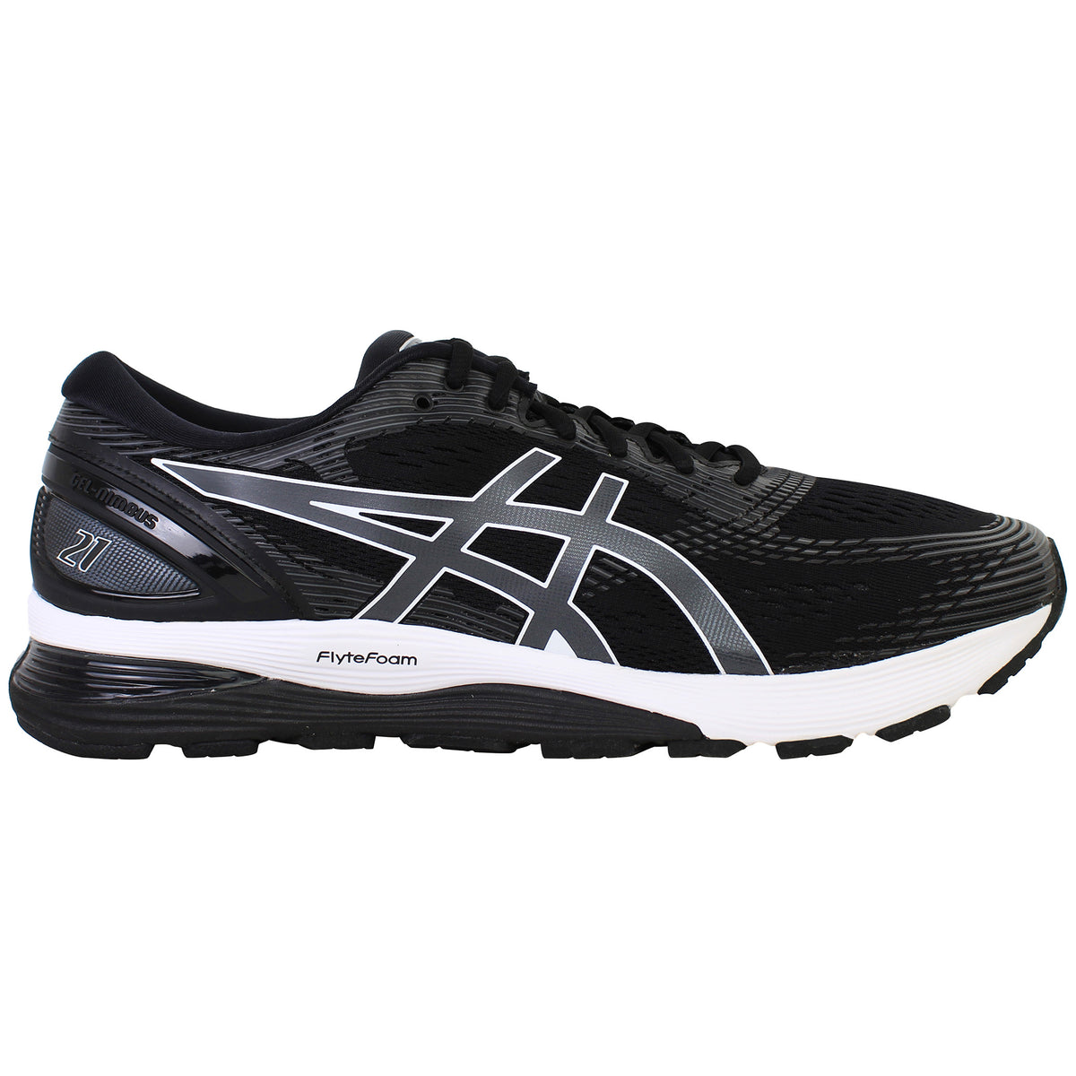 Asics Gel Nimbus 21 Mens Black Running Shoes
