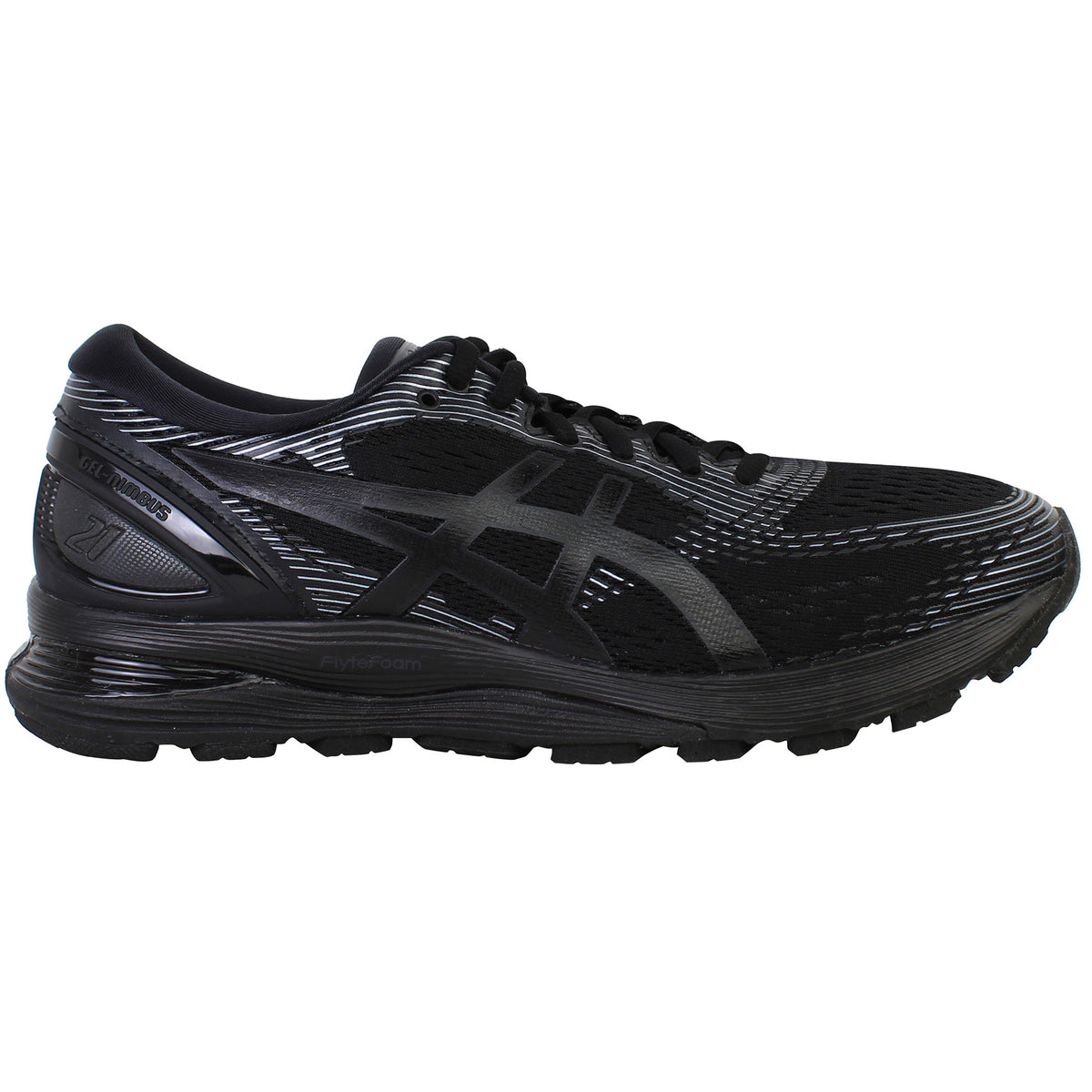 Asics Gel-Nimbus 21 Mens Black Running Shoes