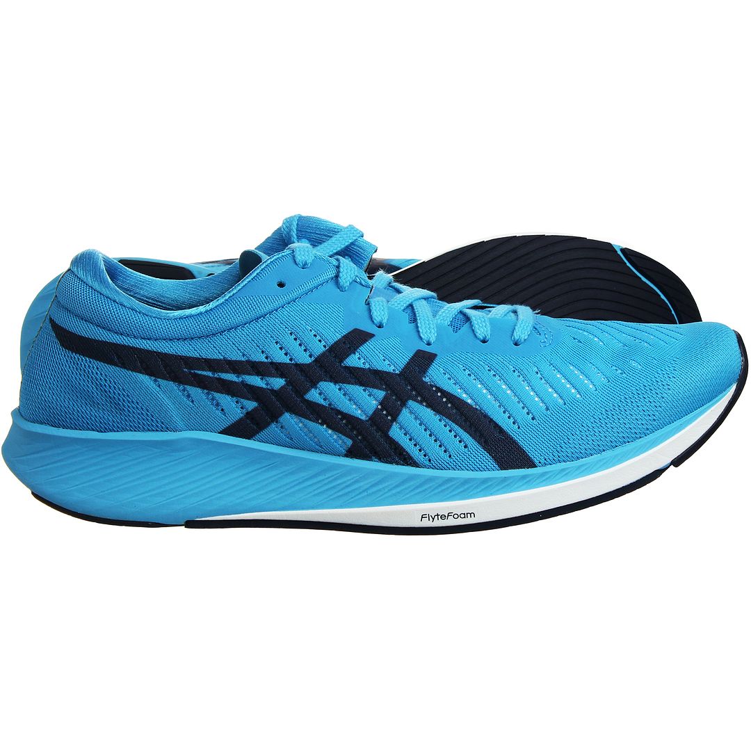 Asics MetaRacer Mens Blue Running Trainers