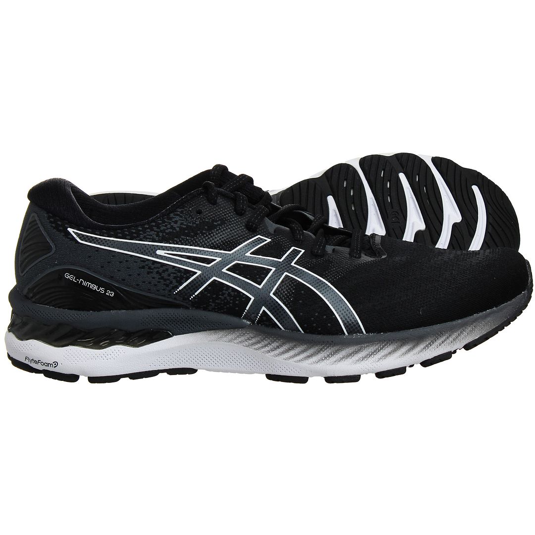 Asics Gel-Nimbus 23 Mens Black Running Trainers