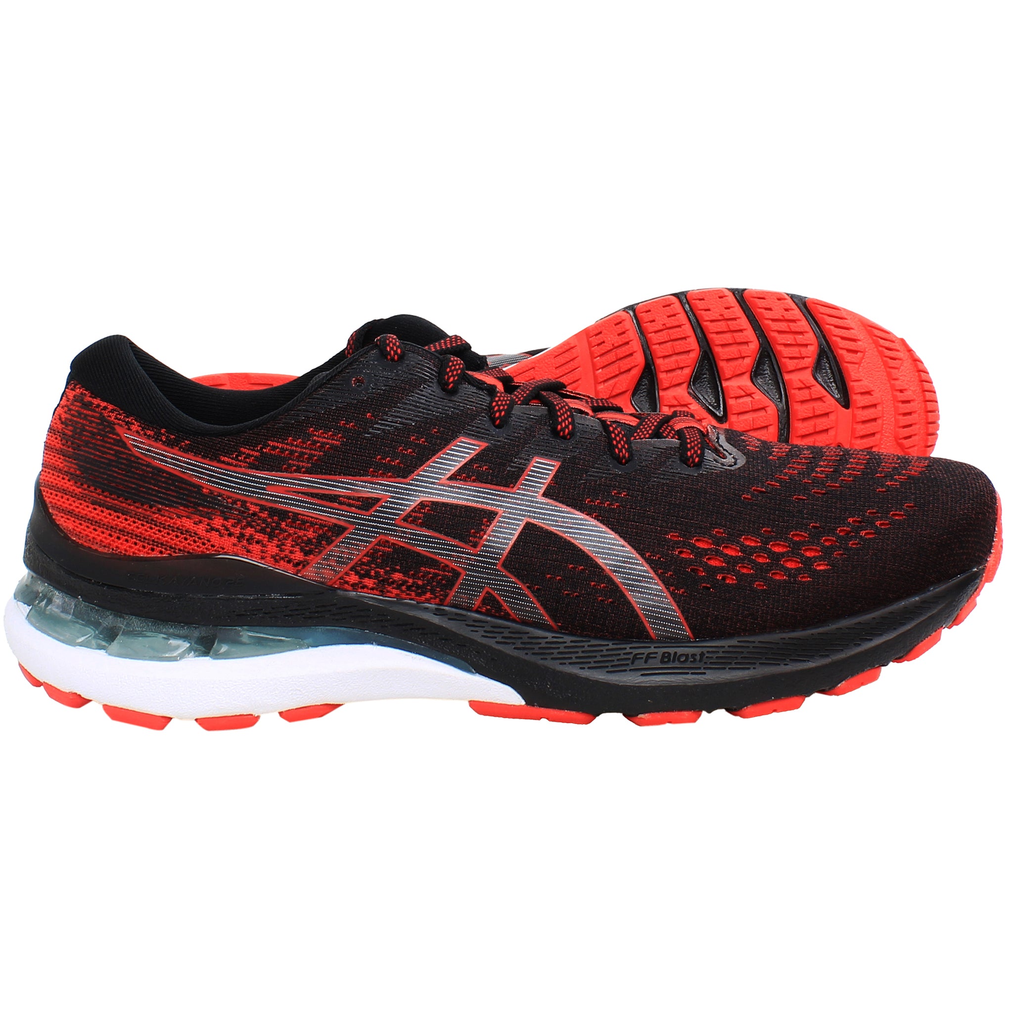 Asics Gel-Kayano 28 Mens Black/Red Running Shoes