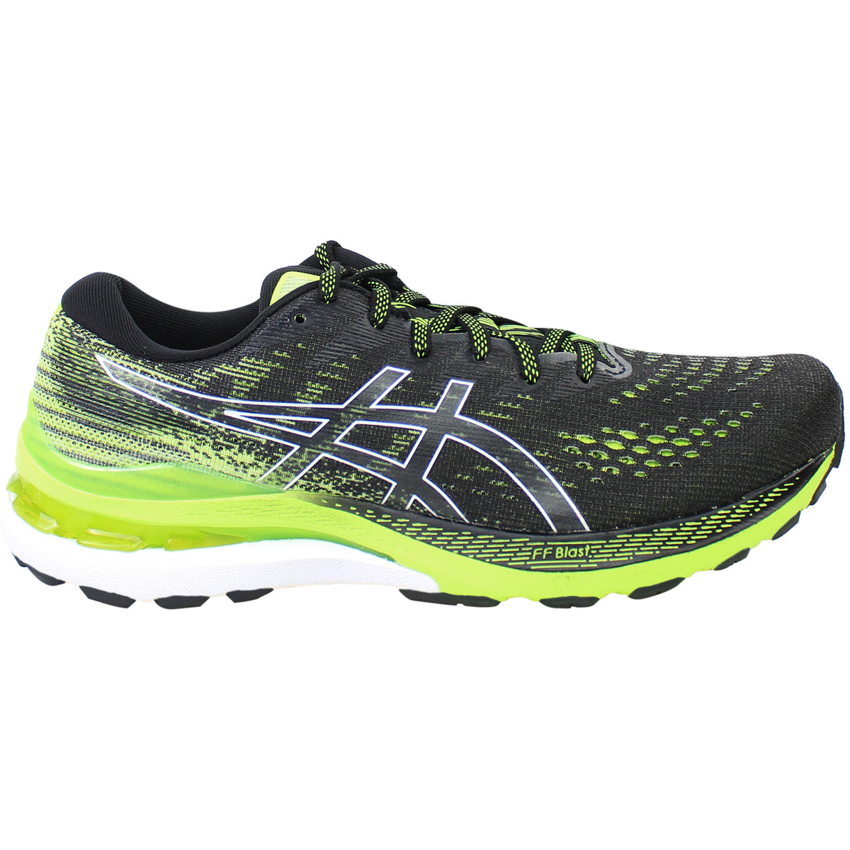 Asics Gel-Kayano 28 Mens Black/Green Running Shoes