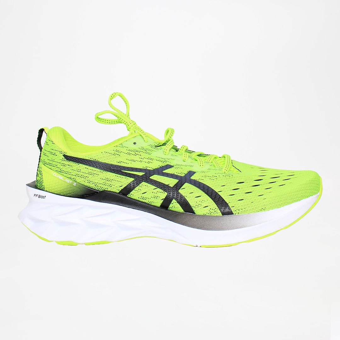 Asics NovaBlast 22 Mens Green Running Trainers NO BOX