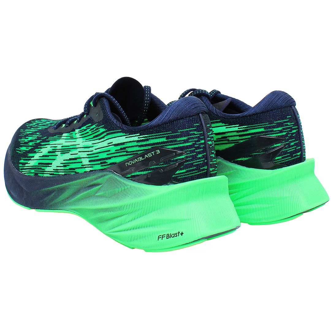 Asics Novablast 3 Mens Green Running Shoes