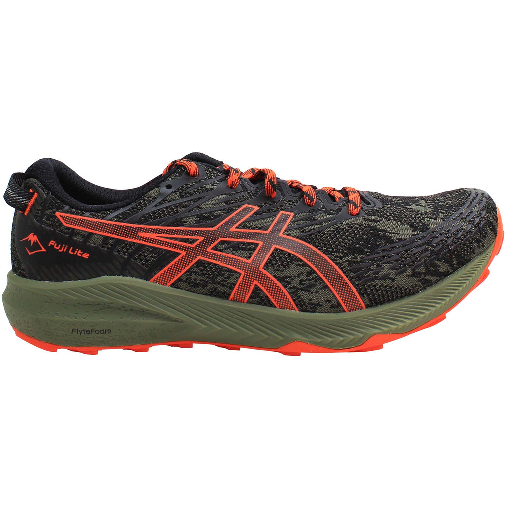 Asics Fuji Lite 3 Mens Green/Black Running Shoes