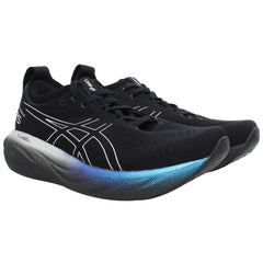 Ascis Gel-Nimbus 25 Platinum Mens Black Running Shoes