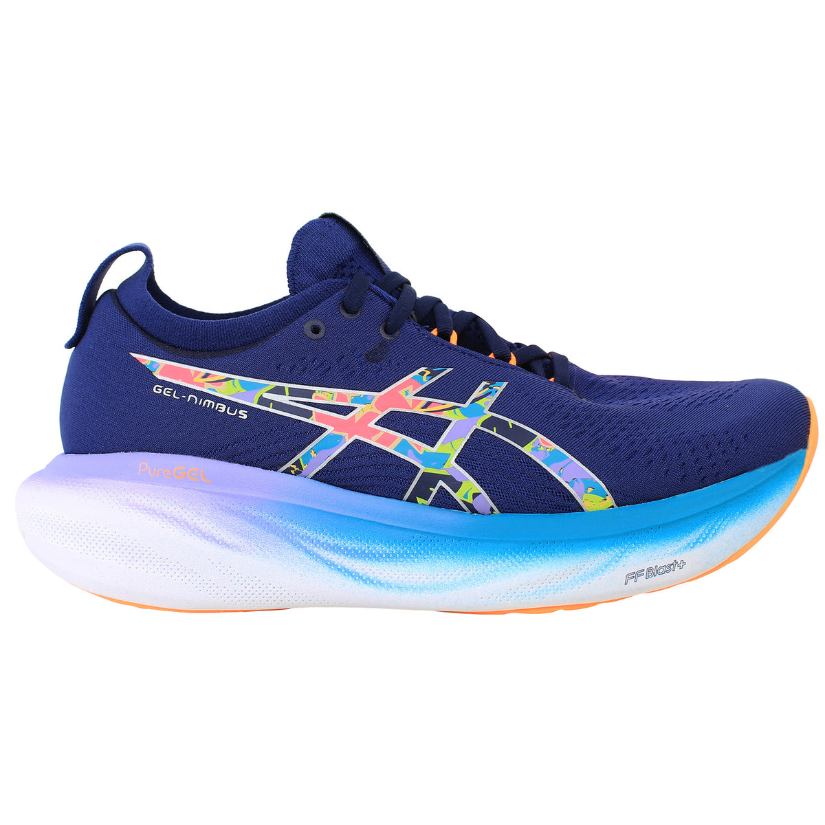 Asics Gel-Nimbus 25 Lite-Show Mens Navy Running Shoes