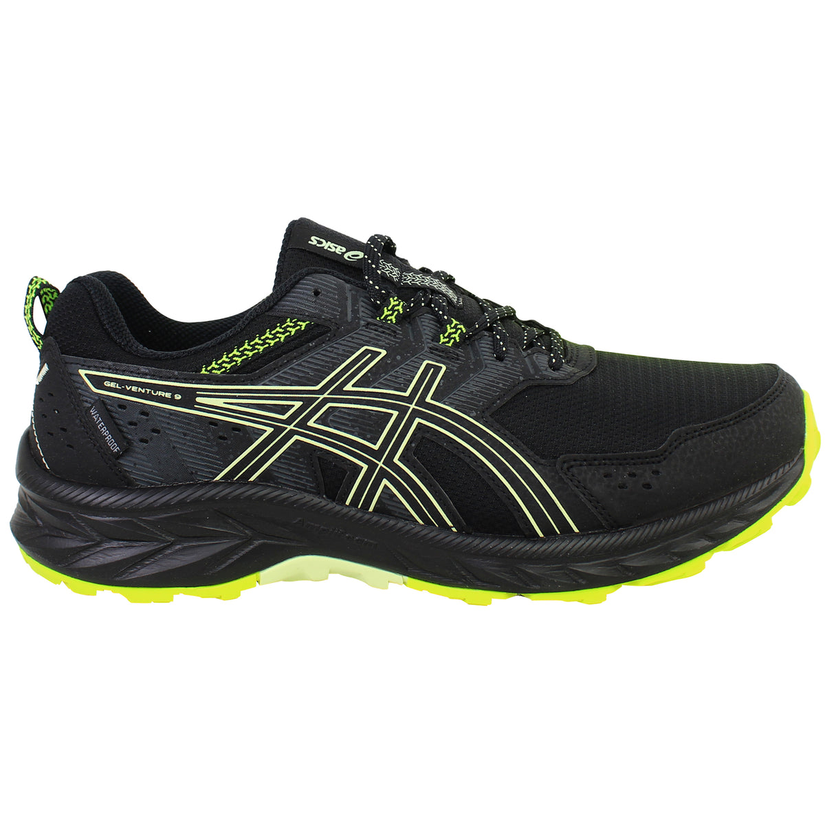 Asics Gel-Venture 9 Waterproof Mens Black Running Shoes