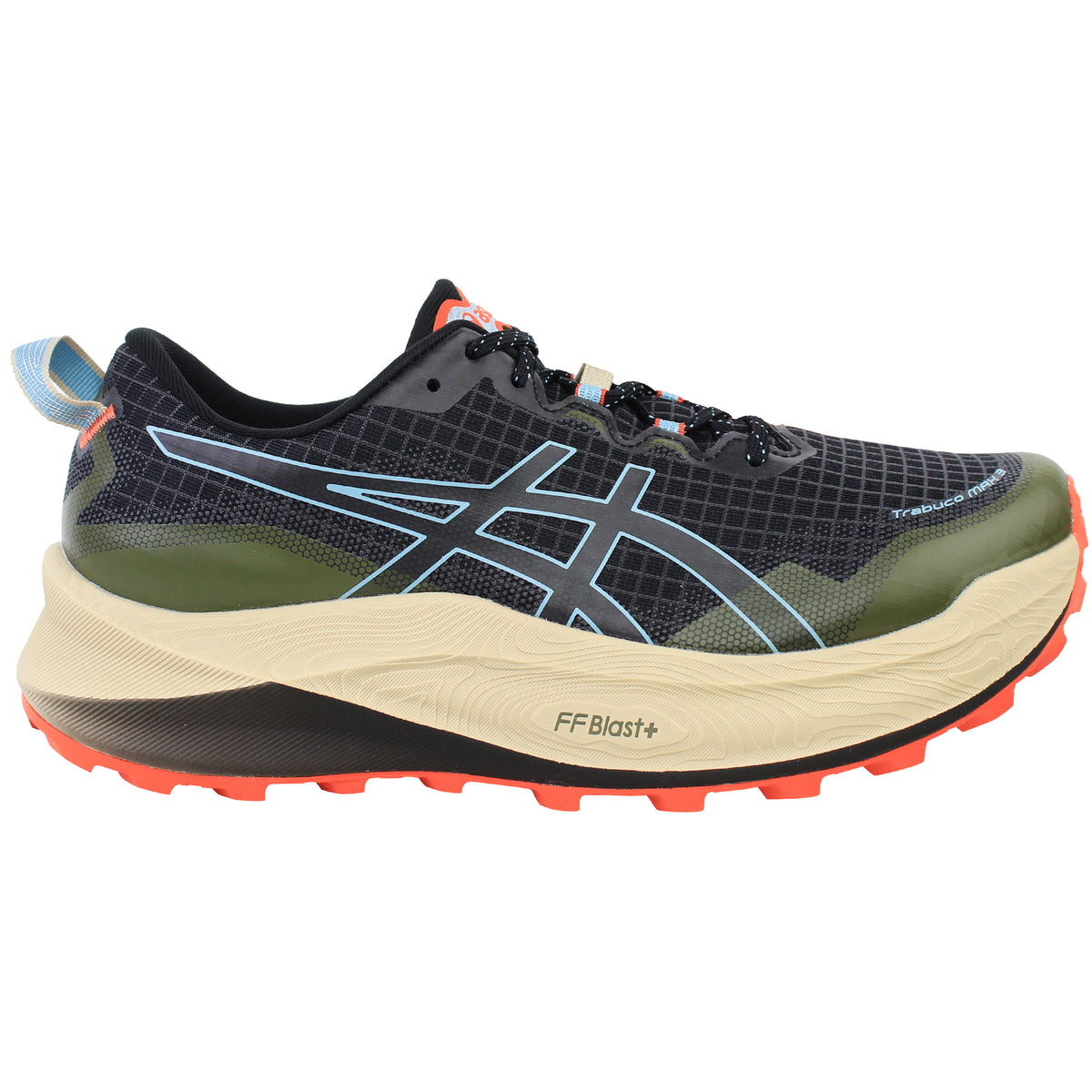 Asics Trabuco Max 3 Mens Black Running Shoes