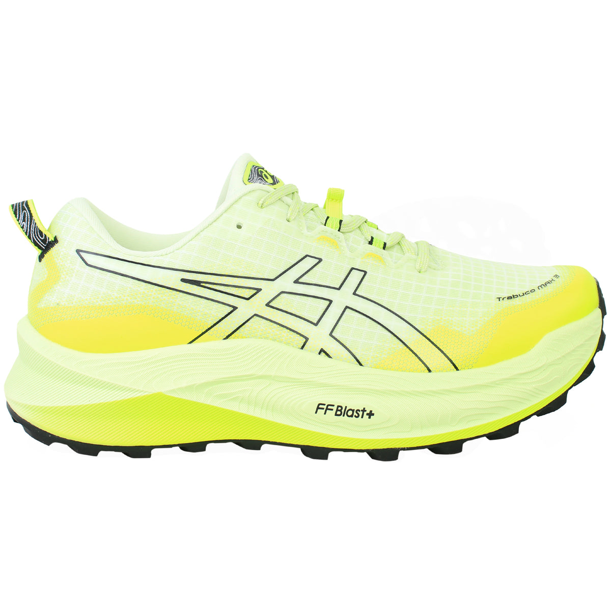 Asics Trabuco Max 3 Mens Green Running Shoes