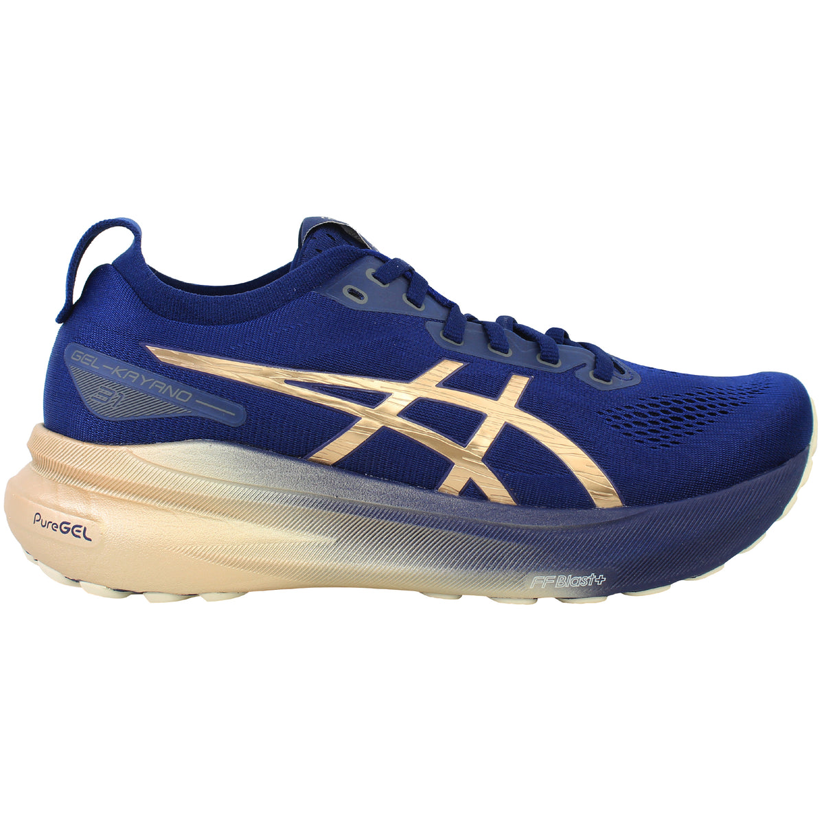 Asics Gel-Kayano 31 Platinum Mens Navy Running Shoes