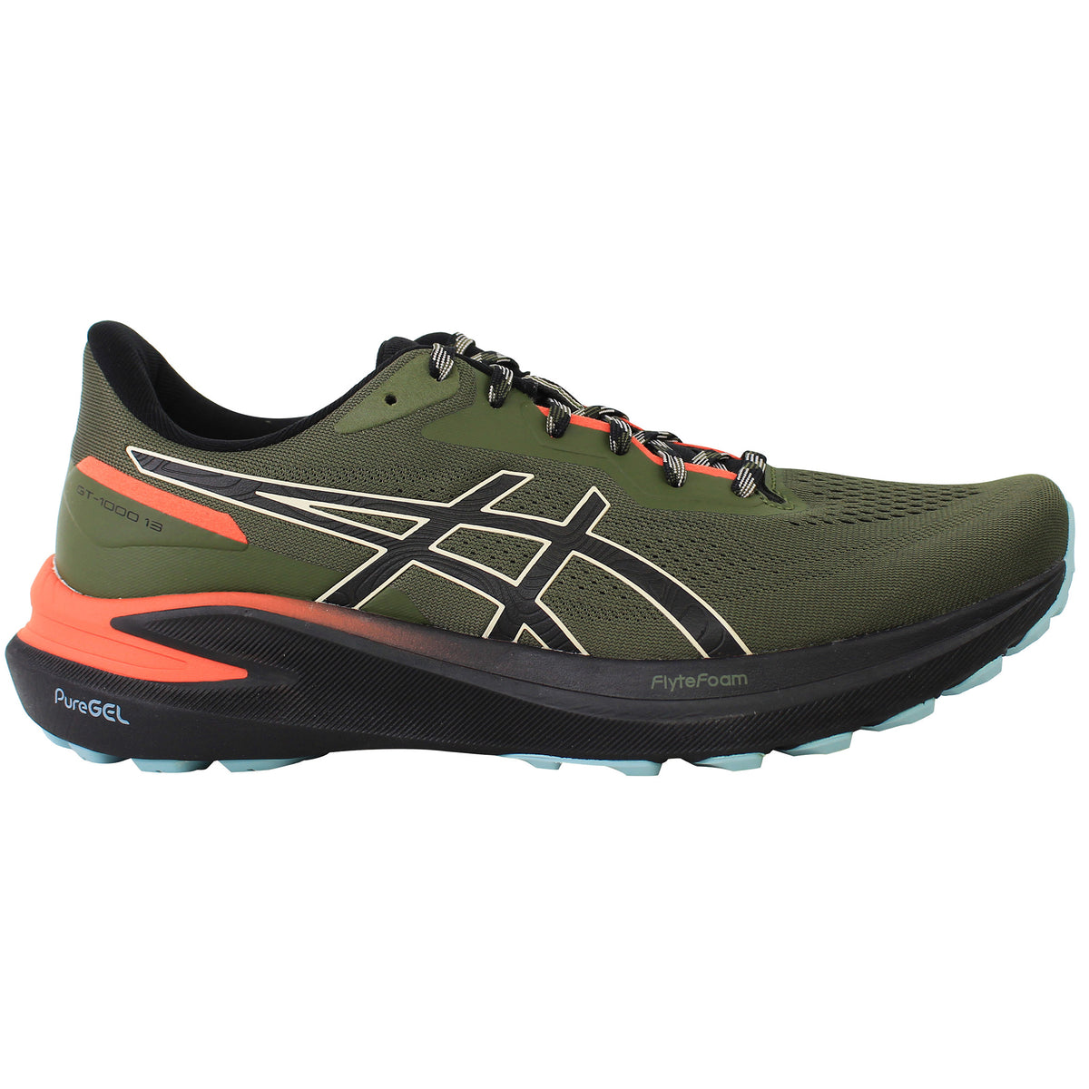 Asics GT-1000 13 TR Mens Dark Green Running Shoes