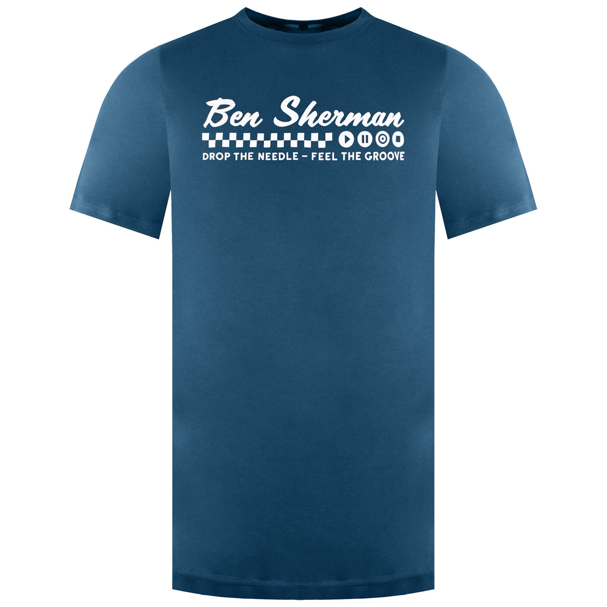 Ben Sherman Feel The Groove Mens Teal T-Shirt