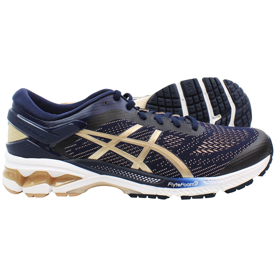 Asics Gel-Kayano 26 Womens Navy Running Shoes