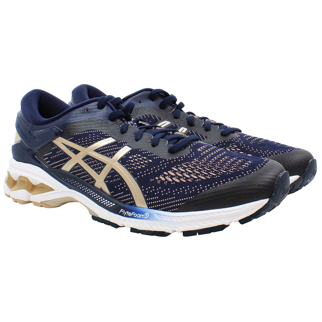 Asics Gel-Kayano 26 Womens Navy Running Shoes