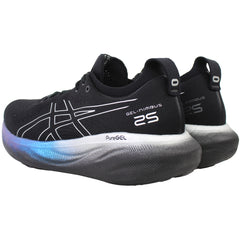 Asics Gel-Nimbus 25 Platinum Womens Black Running Shoes